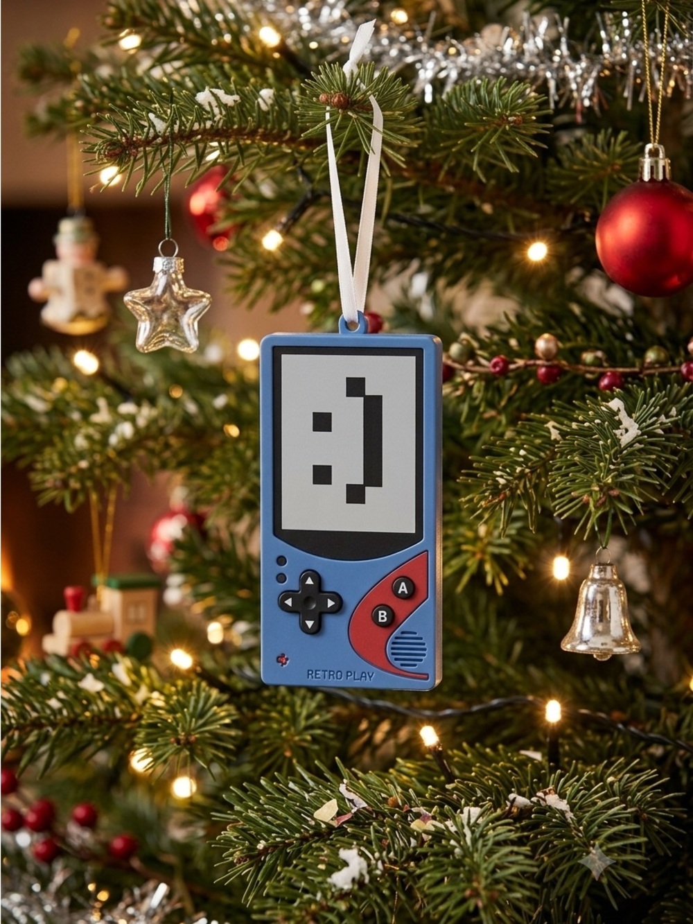 🩷 New Hallmark Game Console Christmas Tree Ornament, Blue